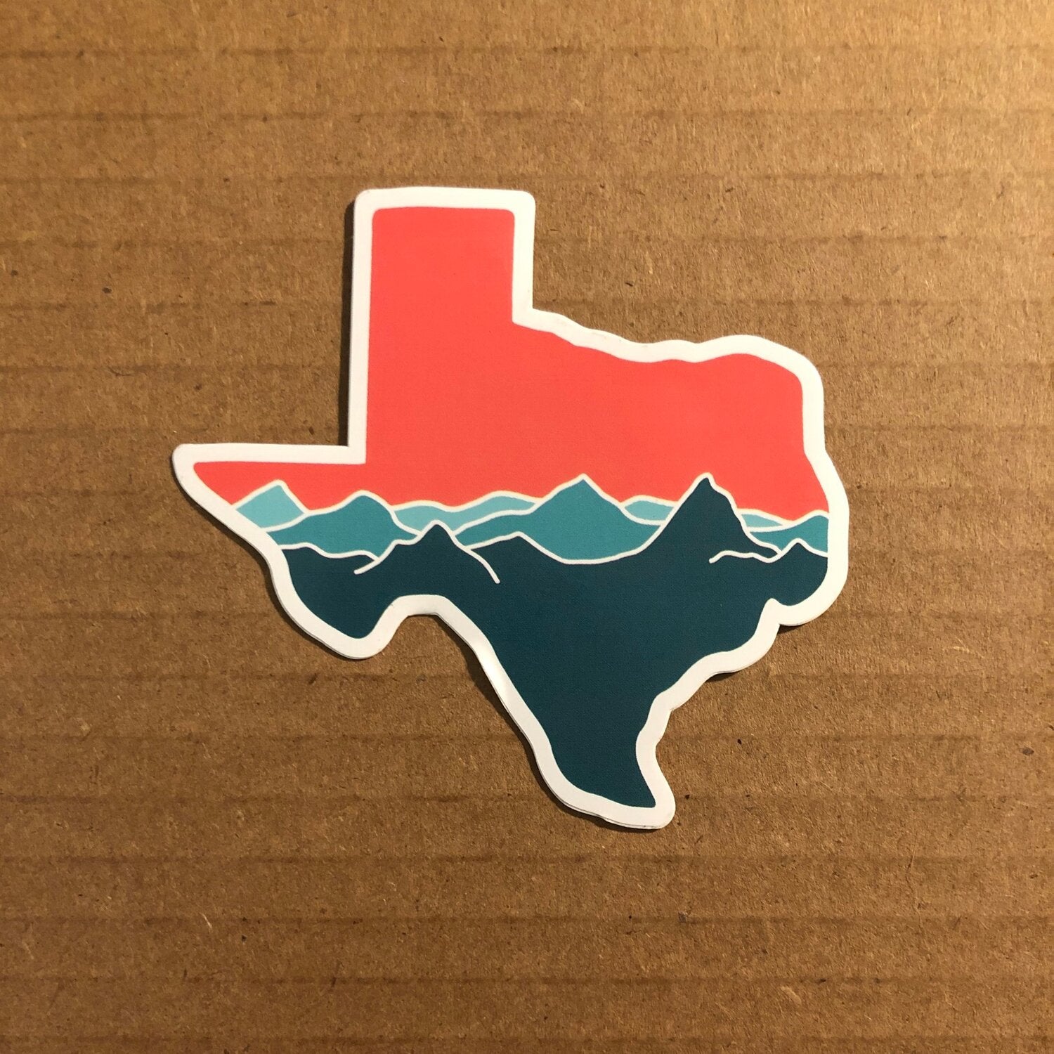 Texas Mountain Road Sticker