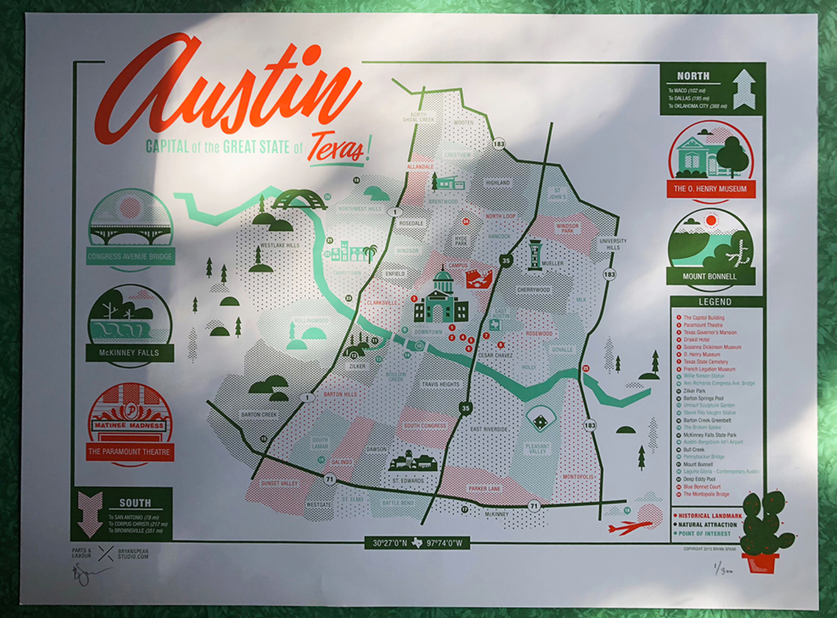 Austin Map - Historic Landmarks